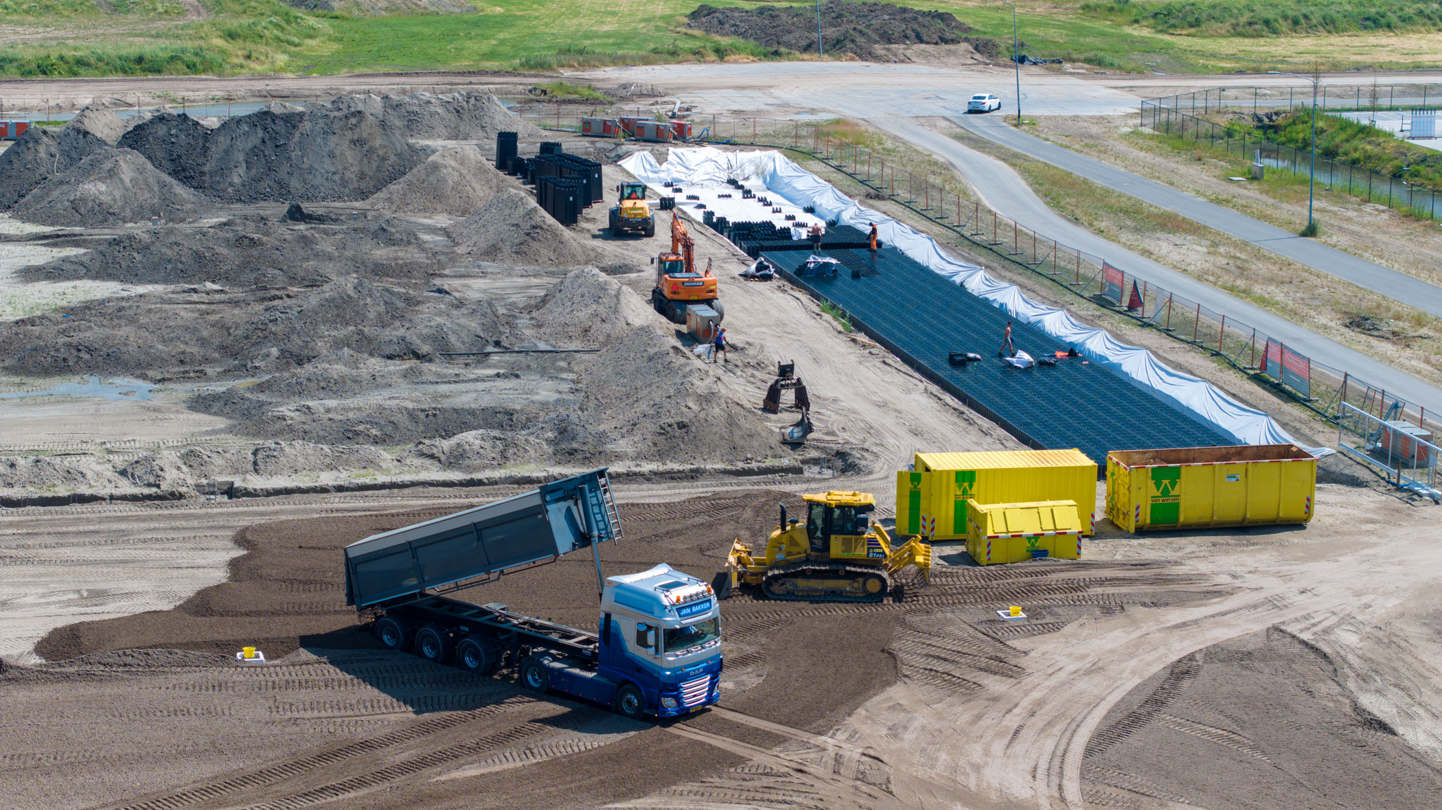 Drone luchtfoto panorama