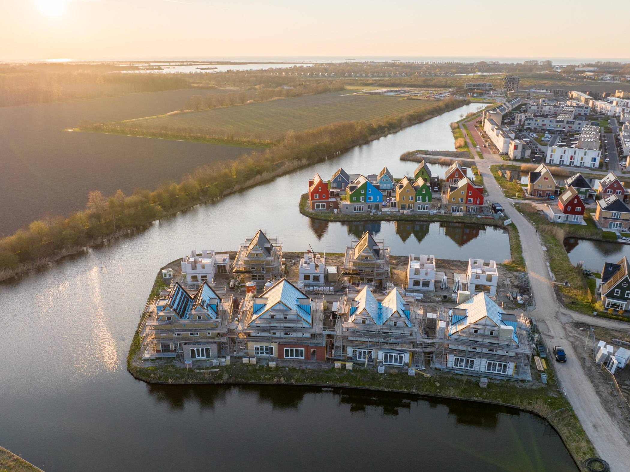 Drone piloot aan het werk